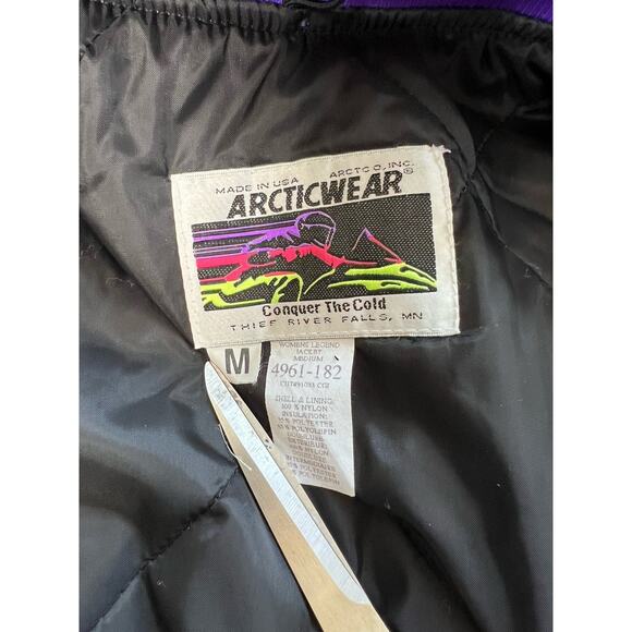 Vintage Arctic Cat Thinsulate 2in1 Legend Jacket Purple Pink Block Size Medium - Picture 4 of 8